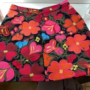 Herencia Clothing Mexican Barbie Embroidered Skirt